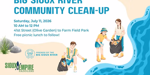 Big Sioux River Community Clean-Up Event with Sioux Empire Paddlers