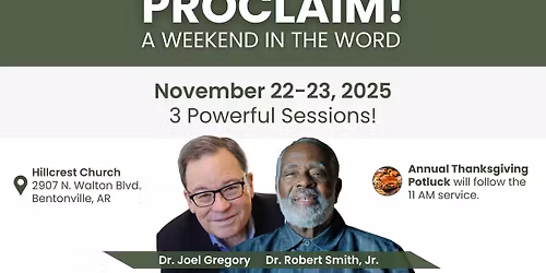 PROCLAIM! A Weekend In The Word