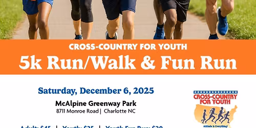 Cross Country For Youth Annual 5K Fun Walk & Run