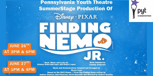 Pennsylvania Youth Theatre Presents: Finding Nemo Jr.