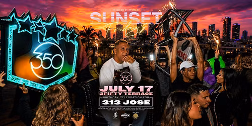 Rooftop Sunset Fridays at 3Fifty Terrace on July 17