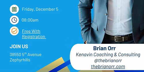 Coffee & Networking \u2615 \u2013 On The Menu with Brian Orr