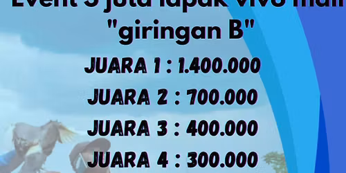 Event 3 jt lapak vivo mall