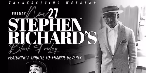 Stephen Richard\u2019s All Black Affair Tribute to Frankie Beverly