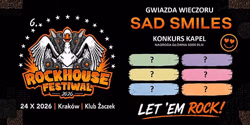 Krak\u00f3w Rockhouse Festiwal 2026 - Konkurs Kapel