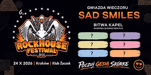 Rockhouse Festiwal Vol.6 2026 | Krak\u00f3w, Klub \u017baczek