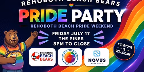 Rehoboth Beach Bears Pride Party!