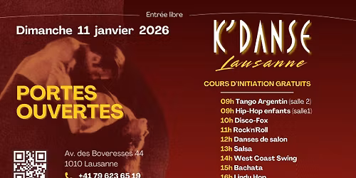 Portes ouvertes - \u00c9cole K'Danse \u00e0 Lausanne