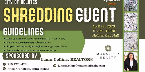City of Helotes Shredding Event
