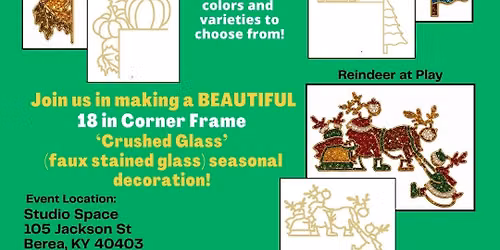 Seasonal Special Crushed Glass Craft Party - 18" Corner Frames