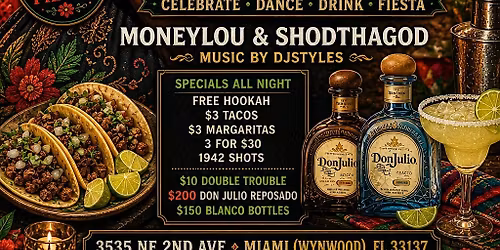 CINCO DE MAYO @ CRU WYNWOOD  TUESDAY, MAY 5TH | 8PM \u2013 3AM