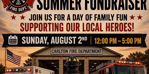 Carlton fire department summer fundraiser