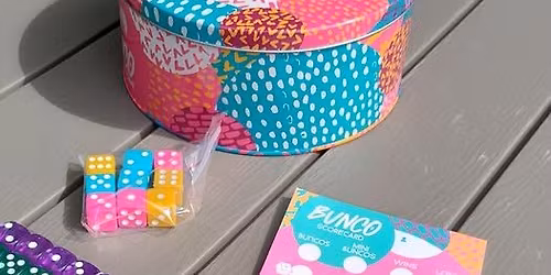 Bunco Night, with wine.