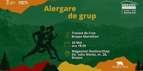 Alergare de grup Bra\u0219ov Marathon x OutdoorShop