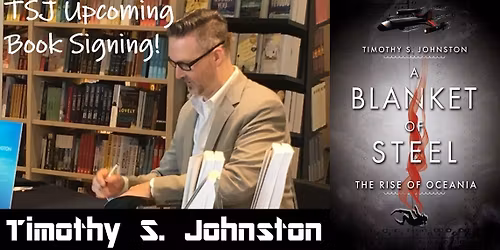 Book Signing with Timothy S. Johnston for A BLANKET OF STEEL at Indigo Conestoga in Waterloo, ON