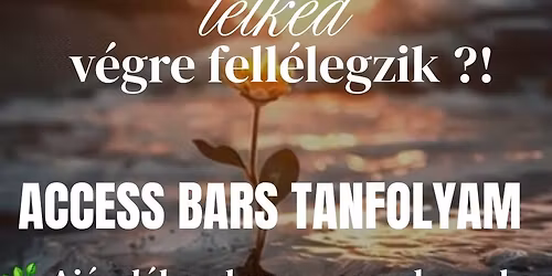 Access Bars\u00ae Tanfolyam , kapu a lehet\u0151s\u00e9gekhez\ud83d\udcab