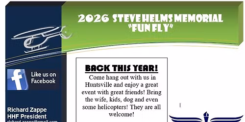 10th Annual Steve Helms Memorial Fun Fly