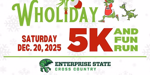 Wholiday 5k & Fun Run - Hosted by ESCC Cross Country