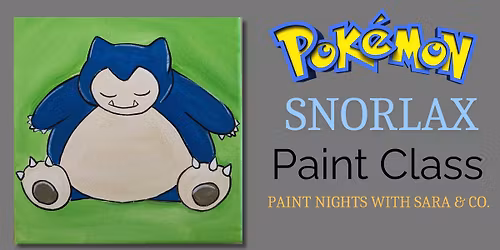 Snorlax Pok\u00e9mon Paint Class