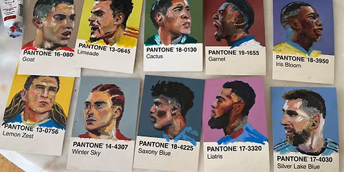 World Cup Player Colouring Class
