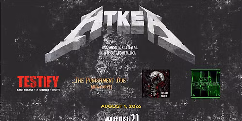 HARDWIRED TO 'K*ll EM ALL at Warehouse Live Midtown Saturday August 1, 2026
