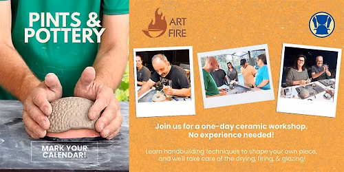Pints & Pottery! Learn to make pottery!