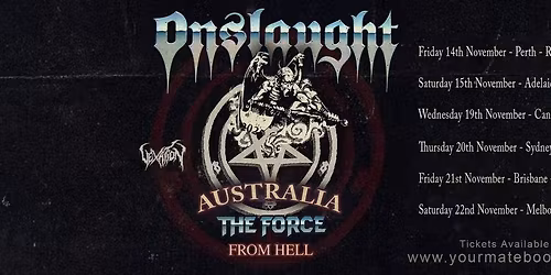Onslaught (UK) Adelaide at Ed Castle