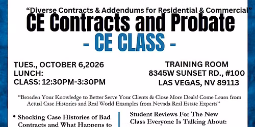 Contracts & Probate CE Class