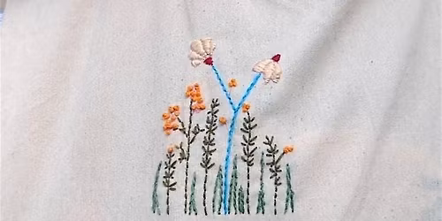 Embroidery Workshop: Summer Florals on Totes