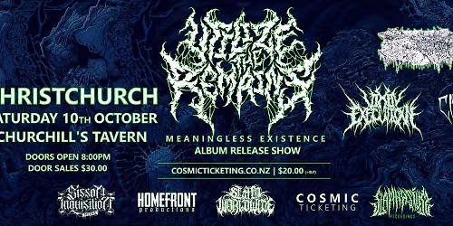 Utilize The Remains | 'Meaningless Existence' Album Release Show | CHRISTCHURCH