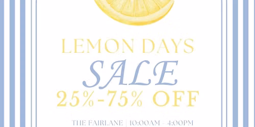 Lemon Days Sale
