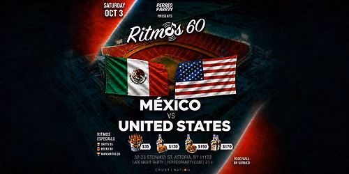 Mexico vs USA Soccer Game Watch Party at Ritmos 60 Salsa Bar