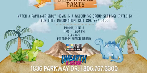 Dino Watch Party at Patterson Branch Library