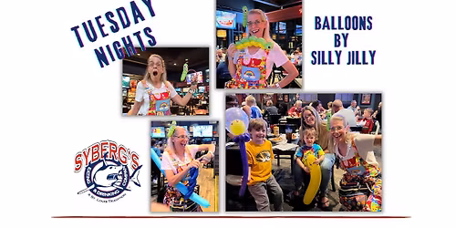 Balloon Twisiting Tuesdays, 5:00 to 8:15+