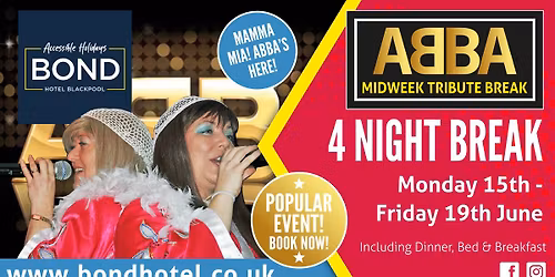 \ud83c\udf1f Disco Dreamin\u2019 \u2013 ABBA Midweek Tribute Experience