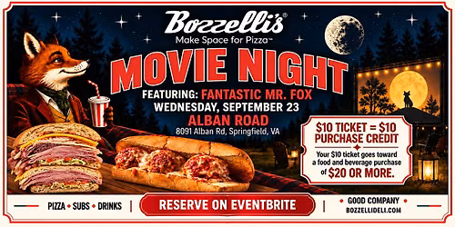 Bozzelli\u2019s Movie Night \u2013 Fantastic Mr. Fox