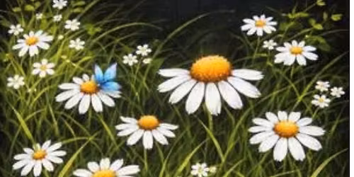 Daisies and Butterflies