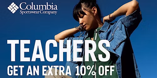 Extra 10% Off for TEACHERS, May 1 -31