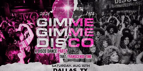 Gimme Gimme Disco - A Disco Dance Party