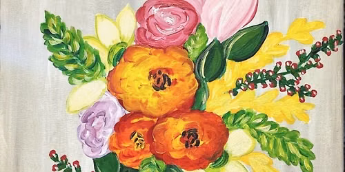 Sip & Paint Mason Jar Bouquet - BYOB and Free Parking