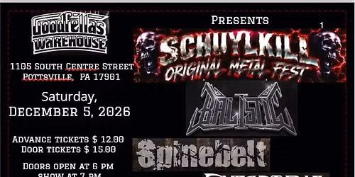 Schuylkill Original Metal Fest w\/ Balistic, Spinebelt & Symetria 