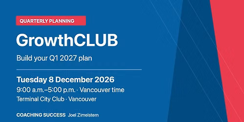 GrowthCLUB Vancouver: Plan Your First Quarter of 2027