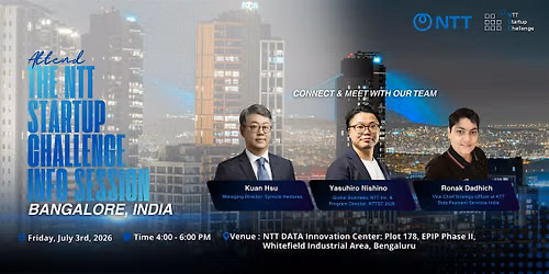 NTT Startup Challenge 2026 Info Session - Bangalore (India)