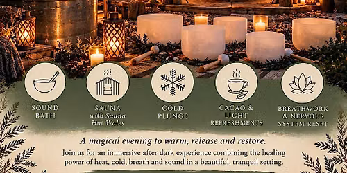 After dark Sauna & Sound Circle at Temple Wellness