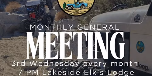 Monthly General Meeting 