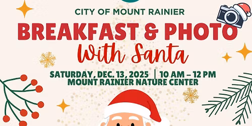 Breakfast and Photo with Santa (Mount Rainier Residents)