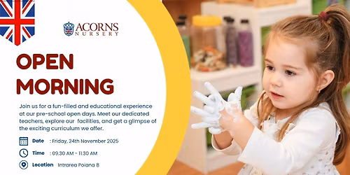 \ud83c\uddec\ud83c\udde7Come And Meet US! Open Morning-Acorns Avia\u021biei