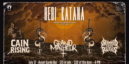 HEBI KATANA | GRAND MALHEUR | CAIN RISING | SLAMMED INTO RUINS @AVANT-GARDE, OTTAWA
