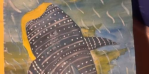 Watercolour Whale Painting