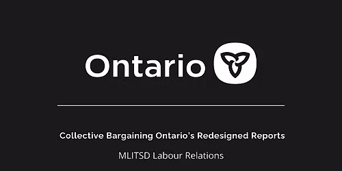 Training Session for Collective Bargaining Ontario\u2019s Redesigned Reports